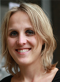 Sarah Suck, doctorante. Crédits : ESPCI ParisTech