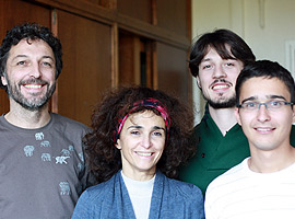 Olivier Dauchot, Elisabeth Bouchaud, Maxime Lefranc et Ziane Izri Crédits : ESPCI ParisTech